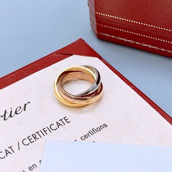 Rare colors Cartier Trinity ring SM White G Yellow G Pink G kaz23946 Rare colors Cartier Trinity ring SM White G Yellow G Pink G kaz23946