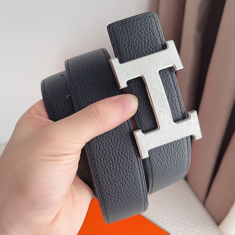 Rare ★ Hermes ★ Silver Ankle H 38mm reversible belt fake erk68545 Rare ★ Hermes ★ Silver Ankle H 38mm reversible belt fake erk68545