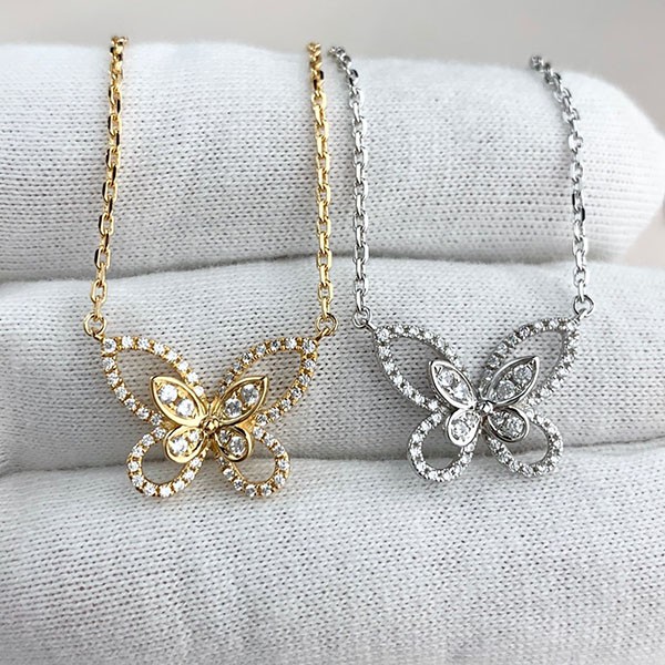 Cute Graff Butterfly Copy Silhouette Diamond Pendant 2 Colors RGP393 Cute Graff Butterfly Copy Silhouette Diamond Pendant 2 Colors RGP393