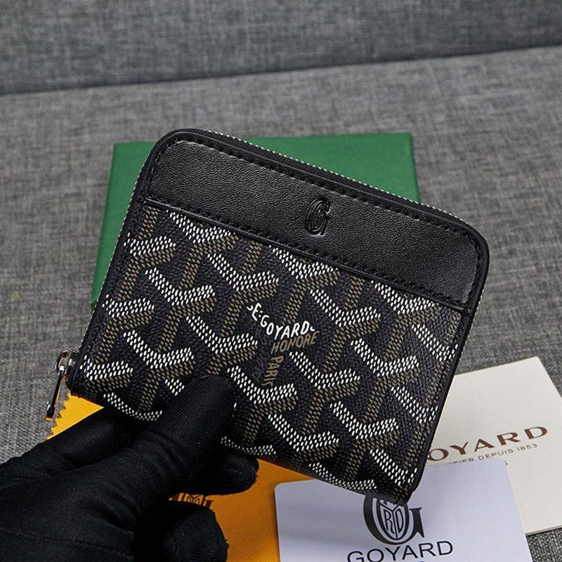 Very popular! Goyard replica round zip coin case MINI wallet Goo02340