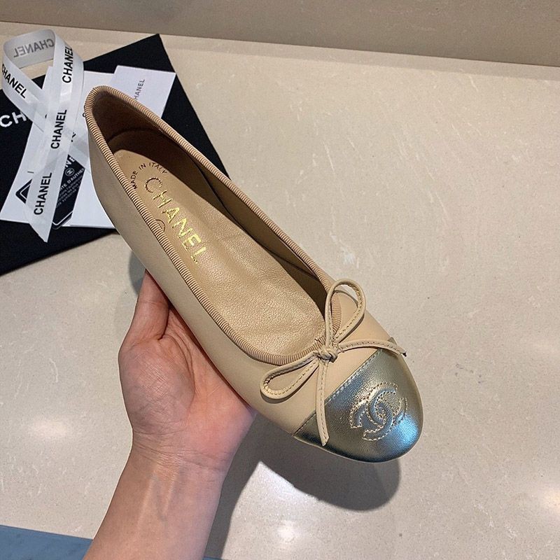 New (Chanel) Replica Ballerina Bicolor Very Popular shu75997