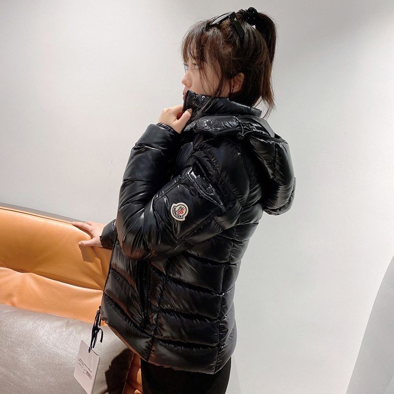 Rare Moncler replica hooded down jacket in black mok78156 Rare Moncler replica hooded down jacket in black mok78156