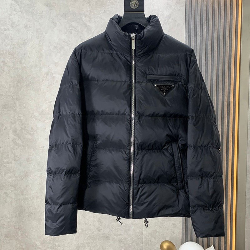 Free shipping Prada down jacket replica black men's nylon puj03445 Free shipping Prada down jacket replica black men's nylon puj03445