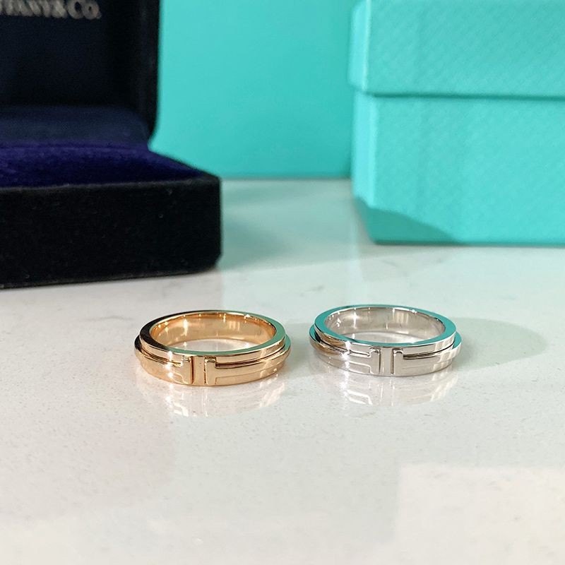 Not available in Japan Tiffany T narrow ring 45mm 18k gold Til24788