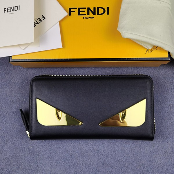 Fendi Customized Zip Around Long Wallet Bag Bugs Fake Zipper Wallet fey61382 Fendi Customized Zip Around Long Wallet Bag Bugs Fake Zipper Wallet fey61382