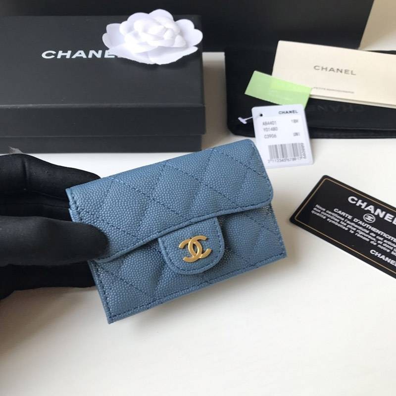 21AW new work new color ☆ Rare Chanel folding wallet copy caviar skin shx85326 21AW new work new color ☆ Rare Chanel folding wallet copy caviar skin shx85326