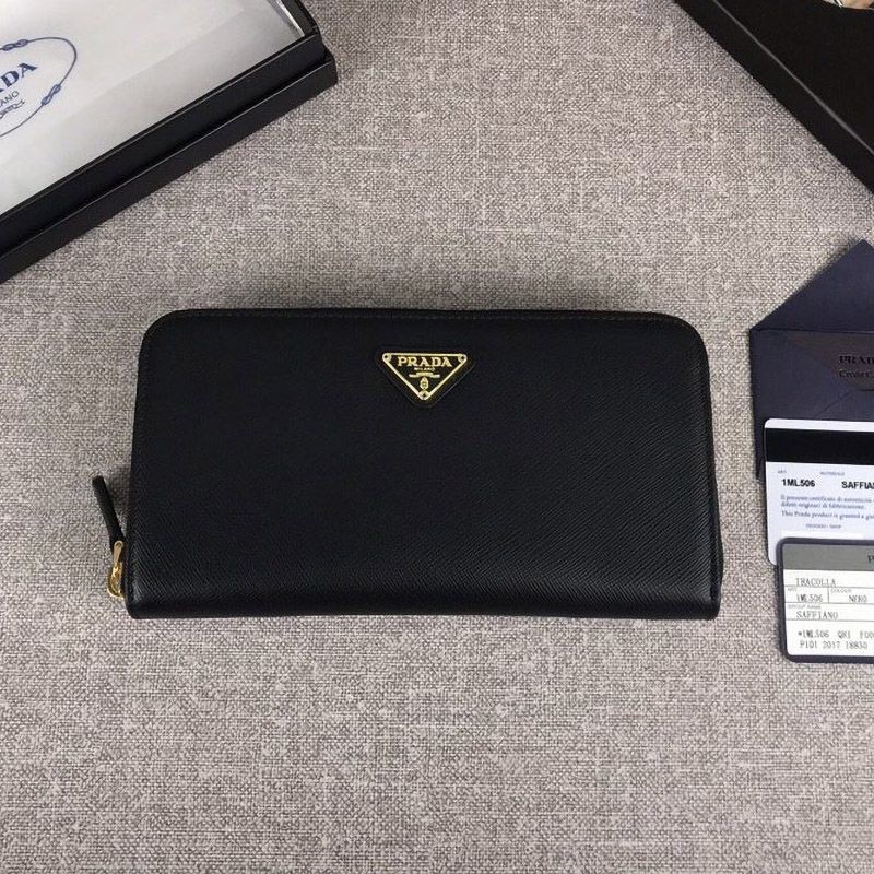 Eye-catching color Prada zippered wallet Long wallet Replica N grade puk13864 Eye-catching color Prada zippered wallet Long wallet Replica N grade puk13864