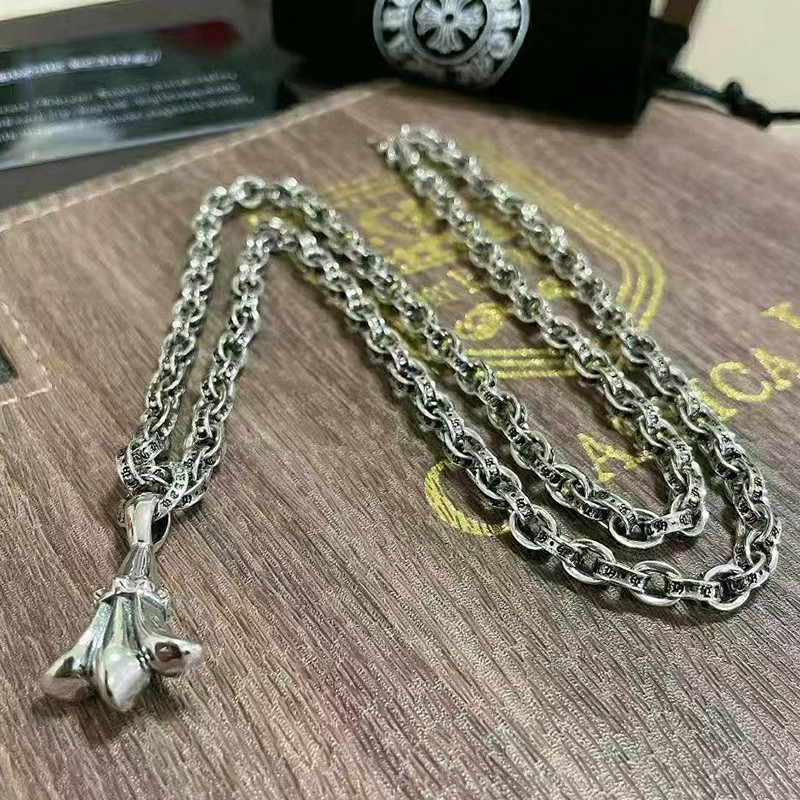 Very popular Chrome Hearts Necklace Replica #1 Cross Ball Kuq01846