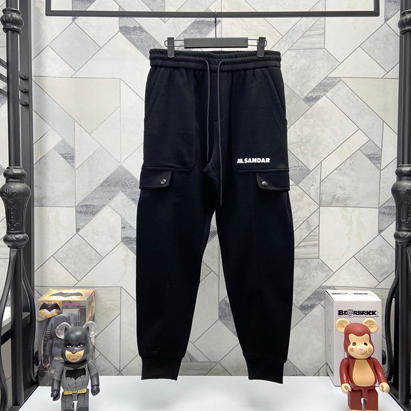 Cute Jil Sander Pants Imitation Monogram Cotton Sweatpants Jis03711