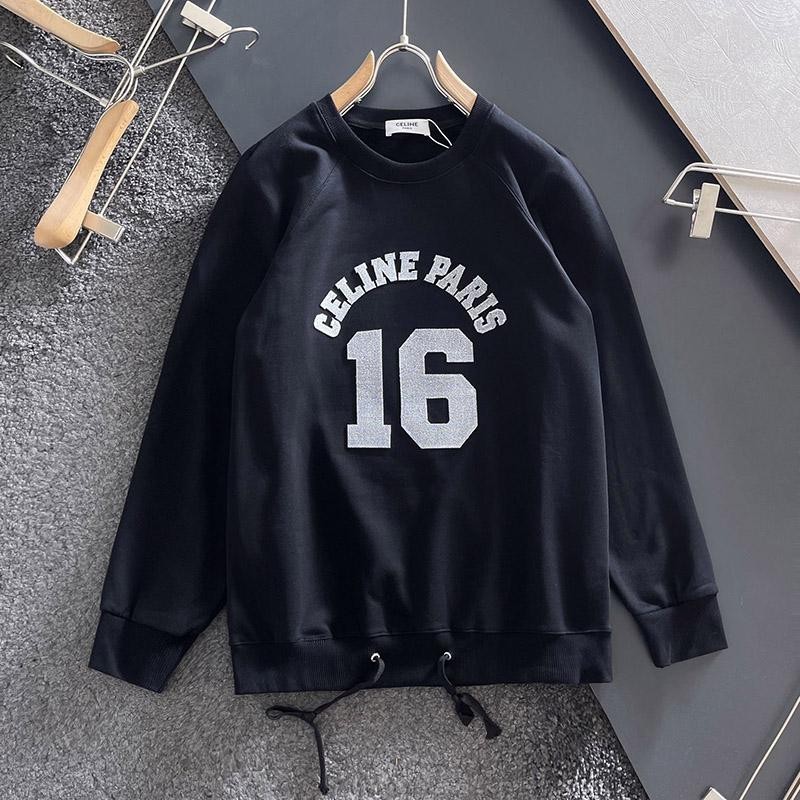 Sold out Celine crew neck sweatshirt / flocked cashmere replica Ceu48856