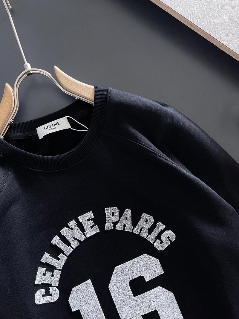 Sold out Celine crew neck sweatshirt / flocked cashmere replica Ceu48856