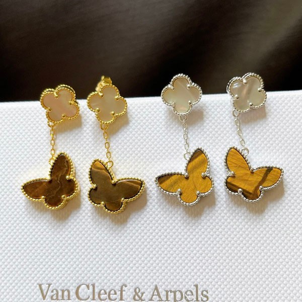 Battle for Van Cleef & Arpels replica * Lucky Alhambra earrings 2 pieces VCARD79800