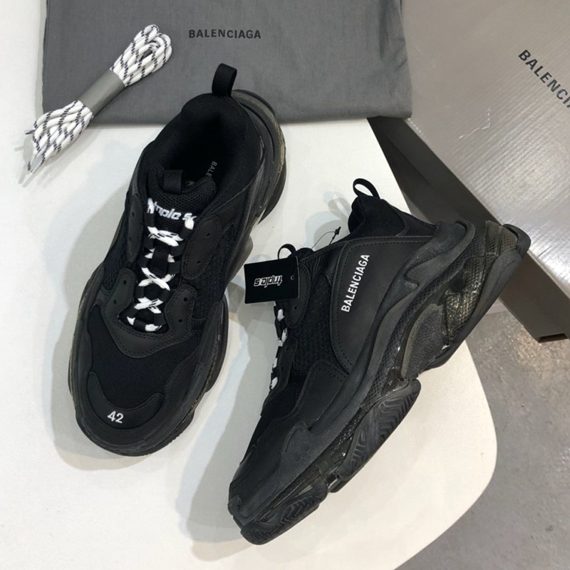 Cute New Arrival [Balenciaga Sneakers Fake] TRIPLE S Dad Sneakers Vanilla Triple S ban70903