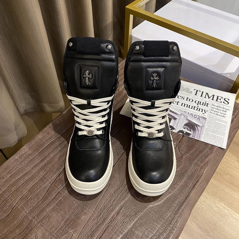 Sold out Chrome Hearts replica Timberland Dagger boots black Dagger Kun86603