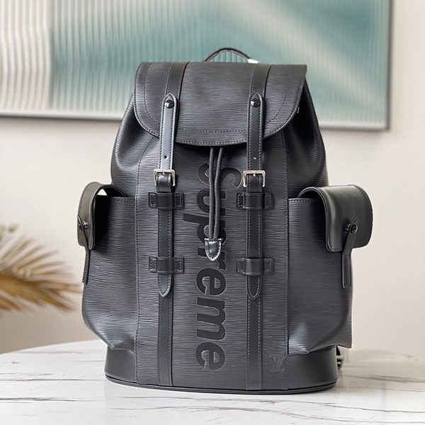 Louis Vuitton x Supreme Epi Christopher PM Backpack Replica Epi Leather M53413