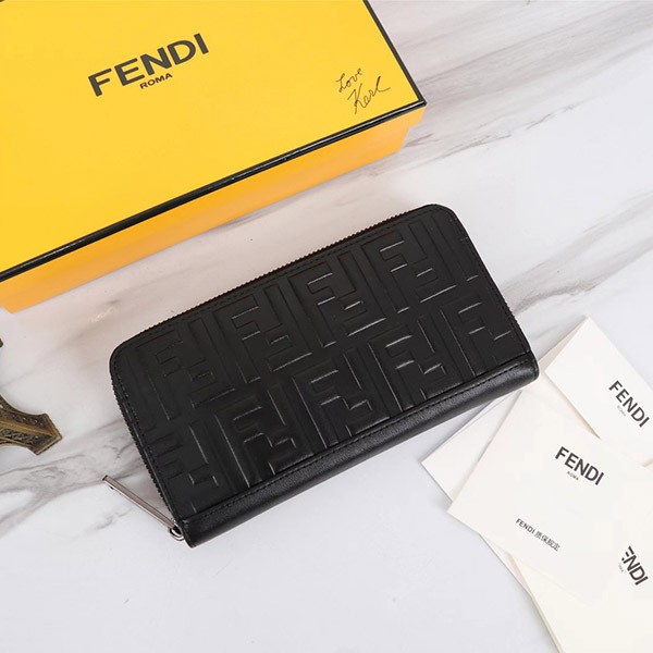 Eye-catching color Fendi Lamb Leather Peekaboo Customized Logo Card Zipper Wallet Replica 7M0264A72VF0GXN Eye-catching color Fendi Lamb Leather Peekaboo Customized Logo Card Zipper Wallet Replica 7M0264A72VF0GXN