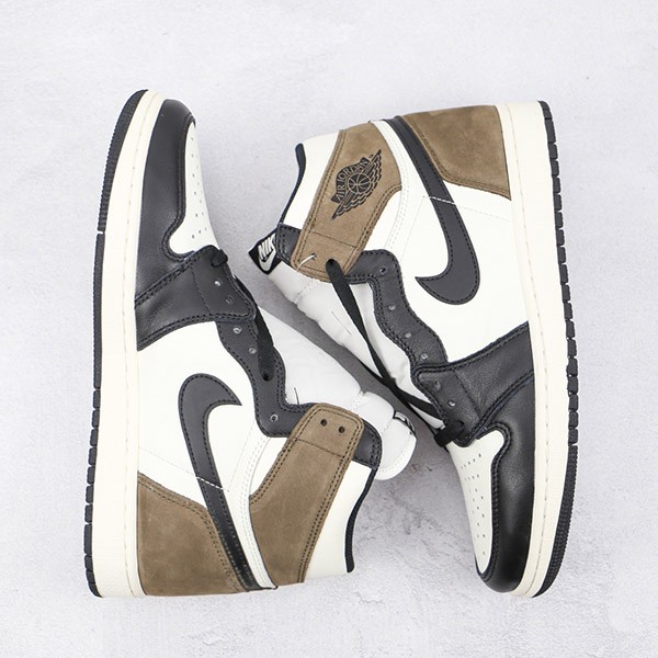 Nike Air Jordan 1 Dark Mocha Replica Retro High OG Mocha Sail 555088-105