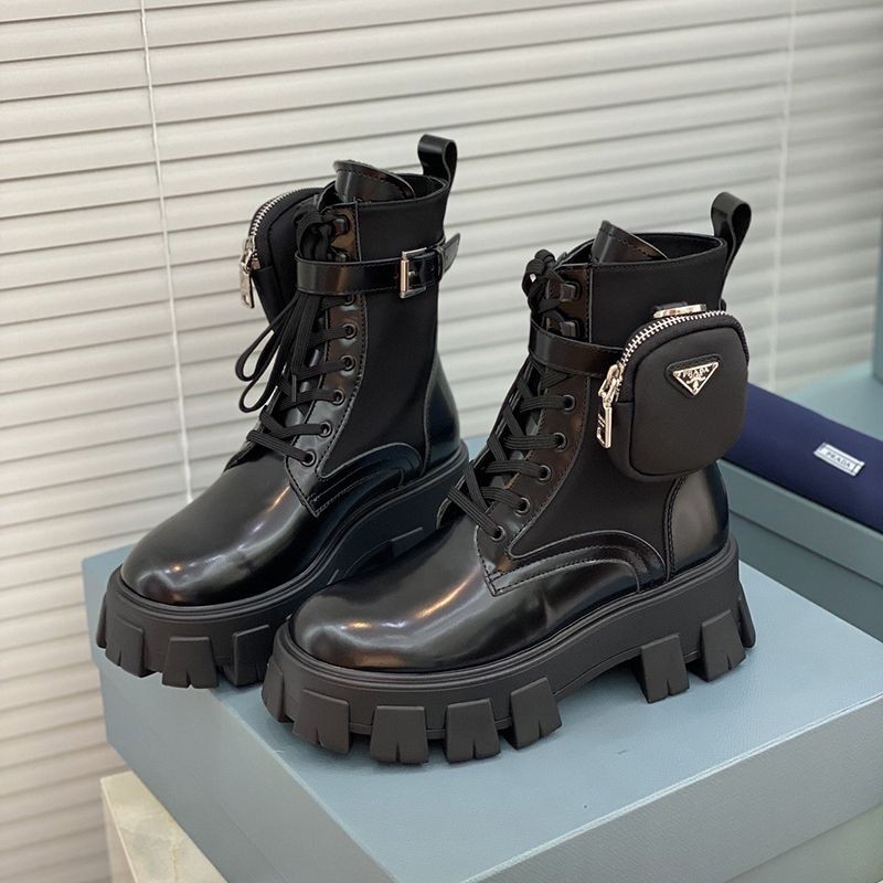 New sale Prada Monolith replica leather x nylon combat boots pul98370 New sale Prada Monolith replica leather x nylon combat boots pul98370