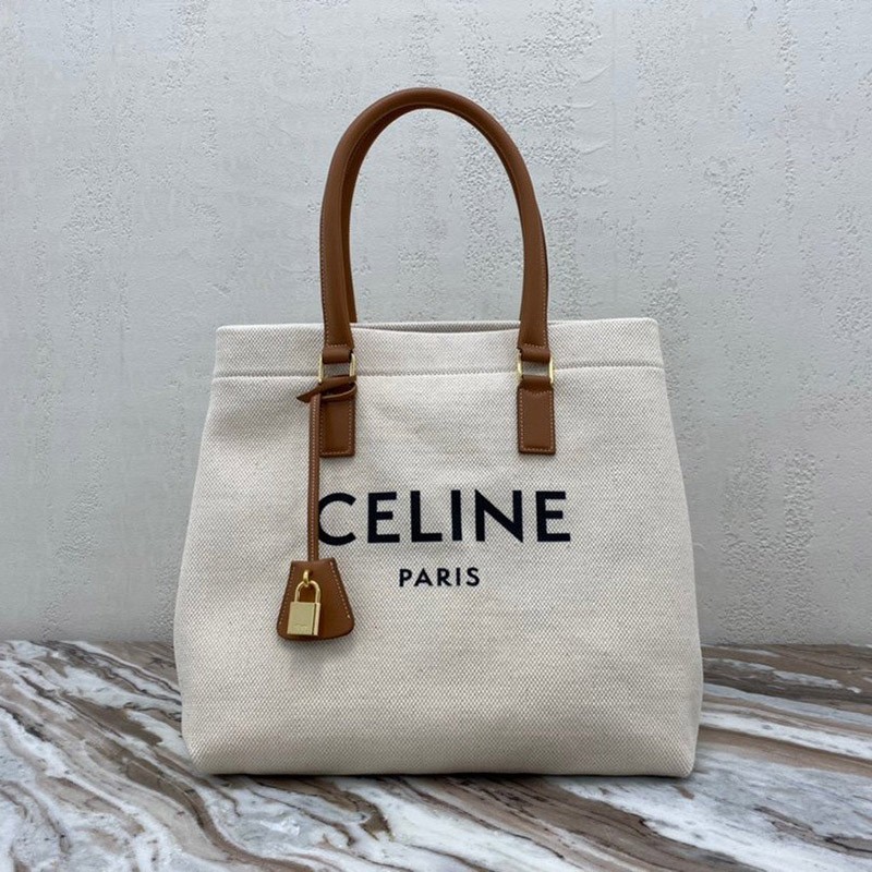 Rare Celine Handbag Replica Horizontal Cabas Canvas Bag 192162BNZ02NT