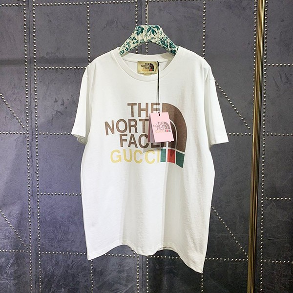 Not available in Japan Gucci North Face collaboration ★ Special logo T-shirt fake Noi26522