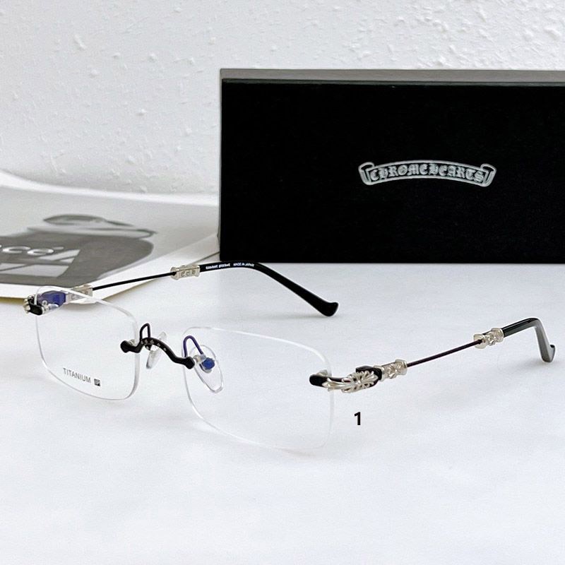 [Popular item] Chrome Hearts glasses replica [BONE PRONE] Metal frame glasses Kut36839