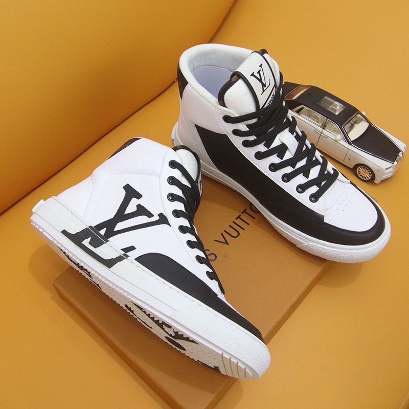 Lowest price challenge Louis Vuitton Beverly Hills line sneakers fake vuq22970