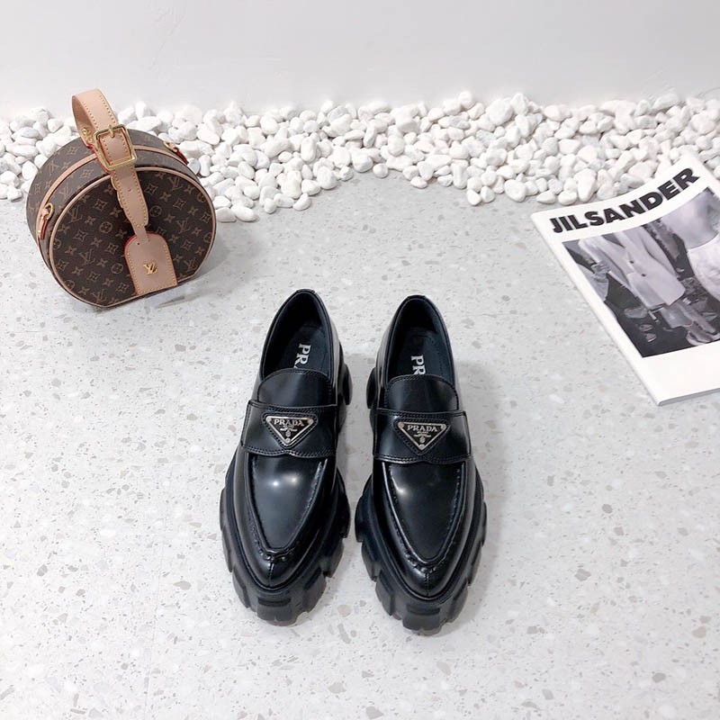 Very popular Prada brushed leather loafers pua53979 Very popular Prada brushed leather loafers pua53979