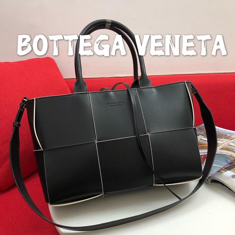 Bottega Veneta Zaarco Tote Replica Black/White bot89432 Sold Out