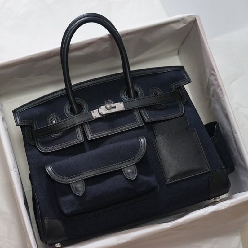 21AW New Hermes Birkin Cargo Replica 35cm Toile H x Swift erx28121 21AW New Hermes Birkin Cargo Replica 35cm Toile H x Swift erx28121