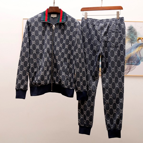 ☆Super popular☆Gucci jersey replica [top and bottom set] GG jacquard cotton guh75176