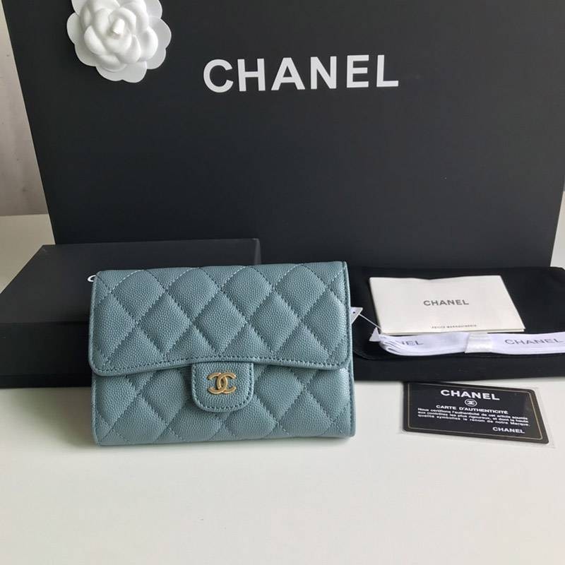 Classic Chanel wallet in fake caviar skin shf72679 Classic Chanel wallet in fake caviar skin shf72679