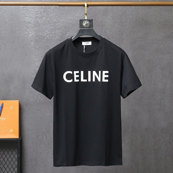 ★Super popular★Celine T-shirt replica*Crew neck logo*Celebrities love it too Ceu46399