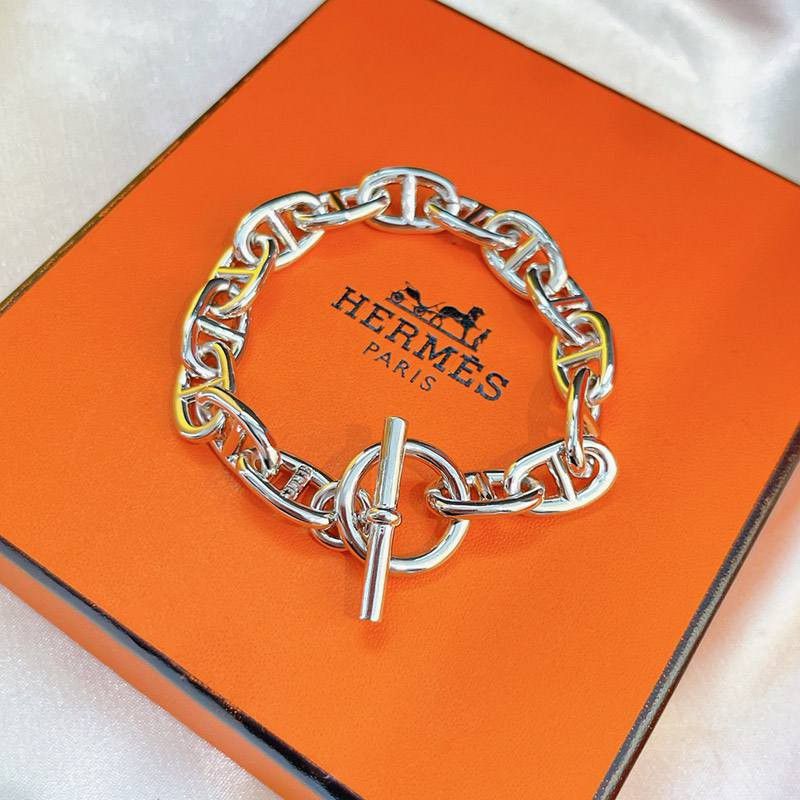 ☆Super popular☆Hermes Chaine d'Ancre replica★Bracelet anchor chain TGM? H101995B