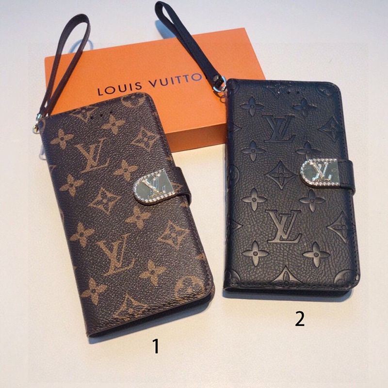 The hottest new item! Fake Louis Vuitton iPhone case, notebook-style case, 2 colors, vuh84227
