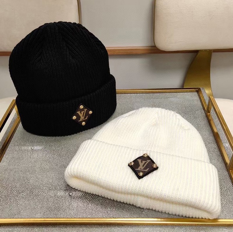 [Louis Vuitton Knit Cap Replica] Bonnet?LV Beanie Knit Hat 2 Colors M76706