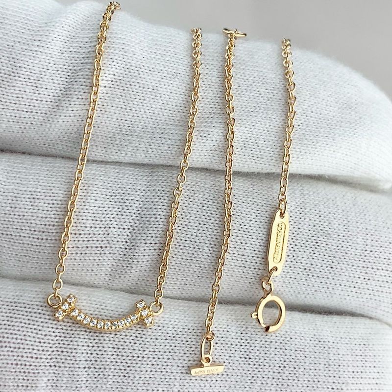 Cute Tiffany Smile Fake Diamond Pendant Til83801 Cute Tiffany Smile Fake Diamond Pendant Til83801