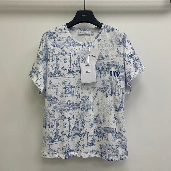 Perfect gift: Dior replica Paris motif T-shirt dey19397 Perfect gift: Dior replica Paris motif T-shirt dey19397