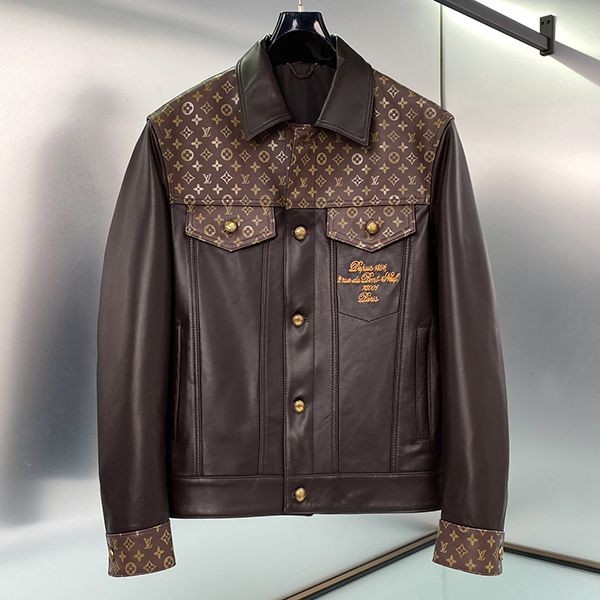 Louis Vuitton Monogram Leather Jacket Replica vut73719 Louis Vuitton Monogram Leather Jacket Replica vut73719