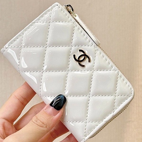 [Classic & Popular?] Chanel Zip Coin Purse Folding Wallet Replica shw72378