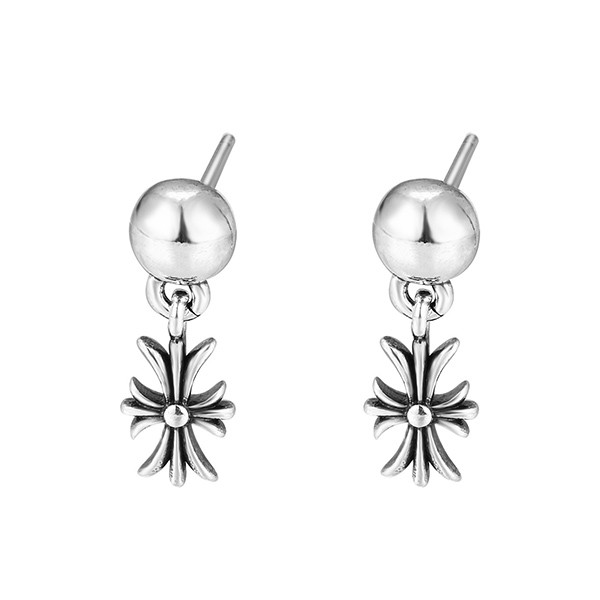 Chrome Hearts Drop Earrings Replica/ Tiny E CH Plus 9 Sizes Kun00815