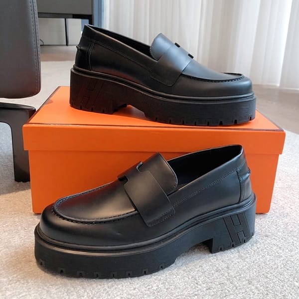 Hard to find Hermes replica hitch moccasin loafers err43330