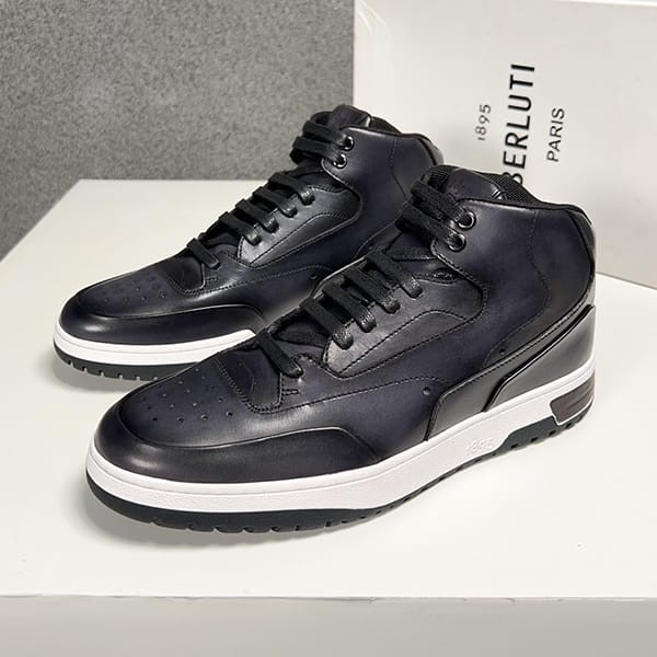 Latest and stylish Berluti replica playoff scritto leather sneakers ben48570