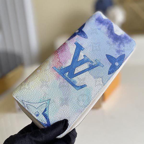 Louis Vuitton Wallet Replica Zip Long Wallet Vertical Watercolor M80499