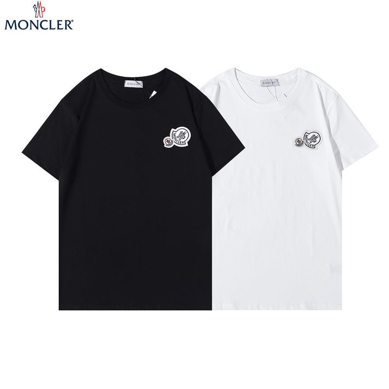 Very popular worldwide? Moncler double logo T-shirt replica 2 colors mok37227 Very popular worldwide? Moncler double logo T-shirt replica 2 colors mok37227