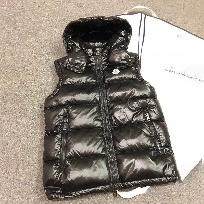 ☆Super popular☆ Moncler copy down vest black mof42003