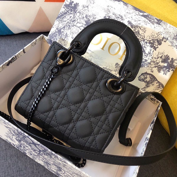 [Not available in Japan] Lady Dior Mini Bag Replica Black M0505SLOI_M989