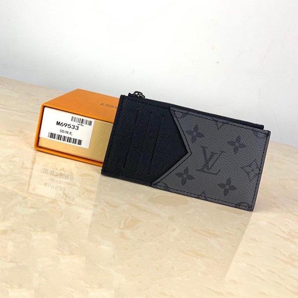 Louis Vuitton Wallet Replica Coin Card Holder Card Coin Purse Black M69533