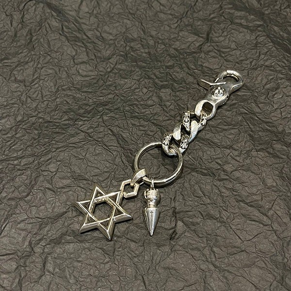 Chrome Hearts Replica Hexagram Cross Clip Fancy Key Chain Kup69744