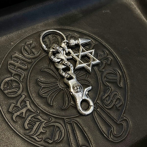 Chrome Hearts Replica Hexagram Cross Clip Fancy Key Chain Kup69744