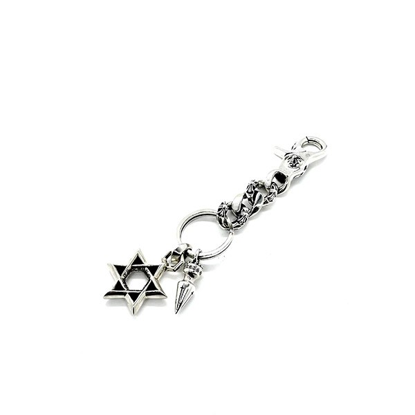 Chrome Hearts Replica Hexagram Cross Clip Fancy Key Chain Kup69744